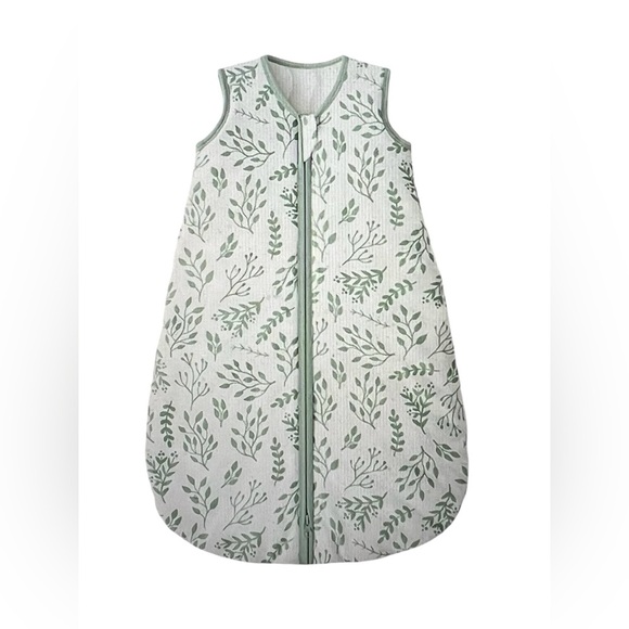 Yoofoss Green Leaf Print Baby Sleep Sack – 6-12 Months NWT - Picture 2 of 10